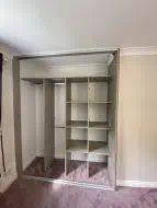 Cotta Cremona Oak wardrobes with euqal part handing and shelving, fitted in West Rounton